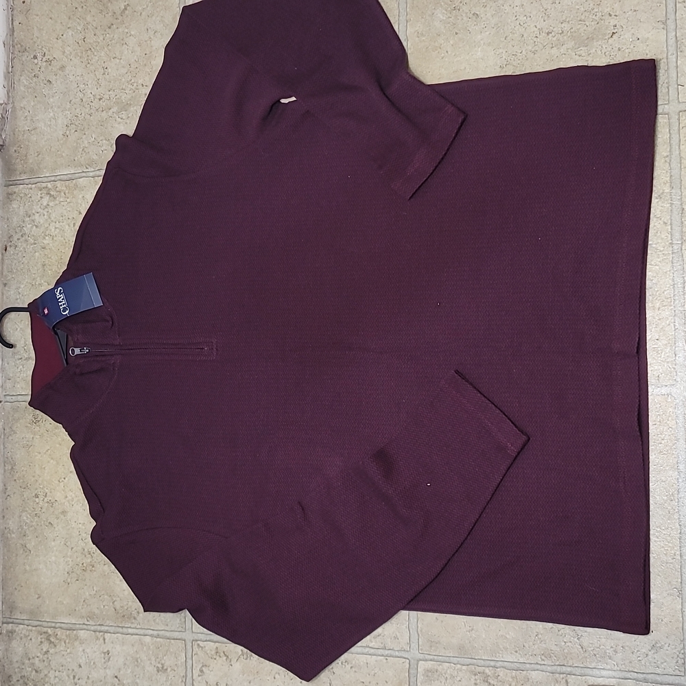 Chaps Quater Zip up Pullover Sweater